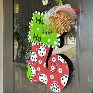 Christmas stocking  door decor